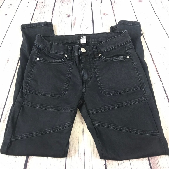 BDG Denim - BDG Stretch Skinny Jeans Zip Ankle Black Denim